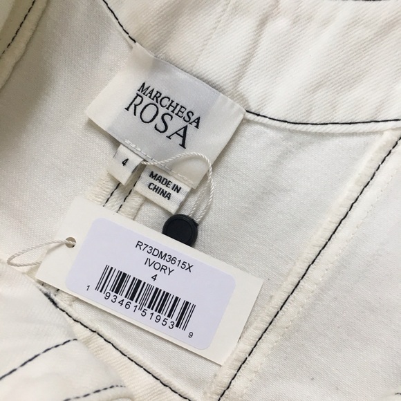 NWT MARCHESA Embelia Denim Corset-Style Midi Dress - Picture 15 of 16